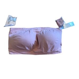 NEW Truekind Convertible Strapless Bandeau Bra Pink Mauve 4XL #10400
